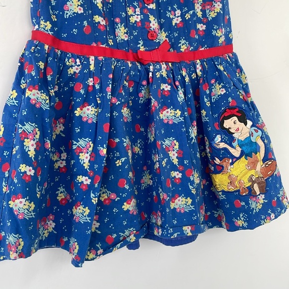 Disney Store Size 4 Snow White Theme Dress Floral with Character Print - Picture 14 of 16